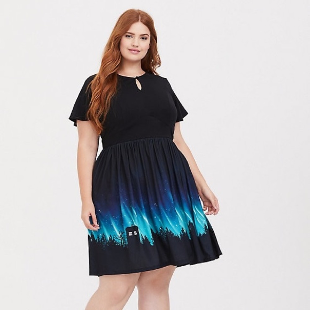ISO Torrid Doctor Who night sky dress